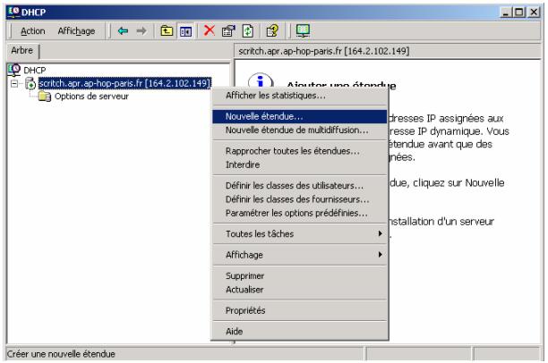 Gestion du DHCP