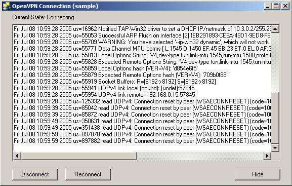 Connexion en coute